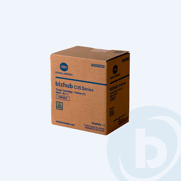 A0X5232 - T&oacute;ner Konica Minolta A0X5232, Amarillo, 4600 P&aacute;ginas, para Modelos BIZHUB/C35P