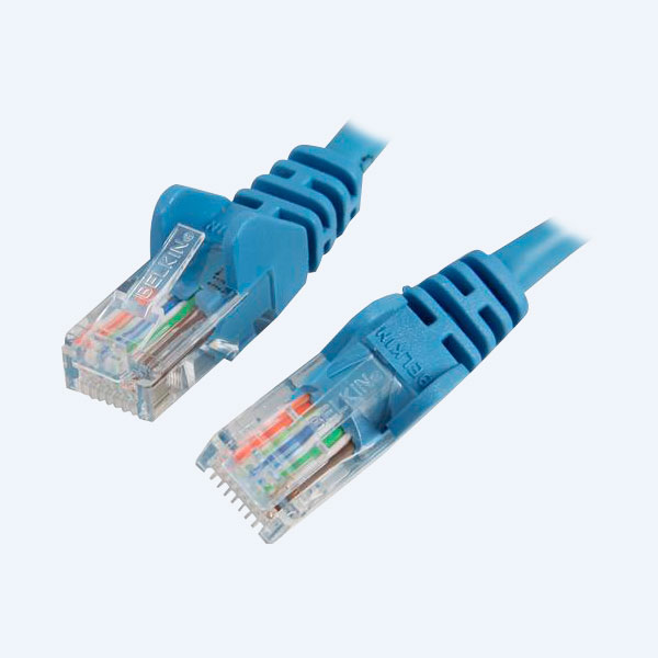 Cable de red Belkin, Cat 5e, UTP,  RJ-45 Macho/RJ-45 Macho , 2.13m, Azul, Patch Snagless