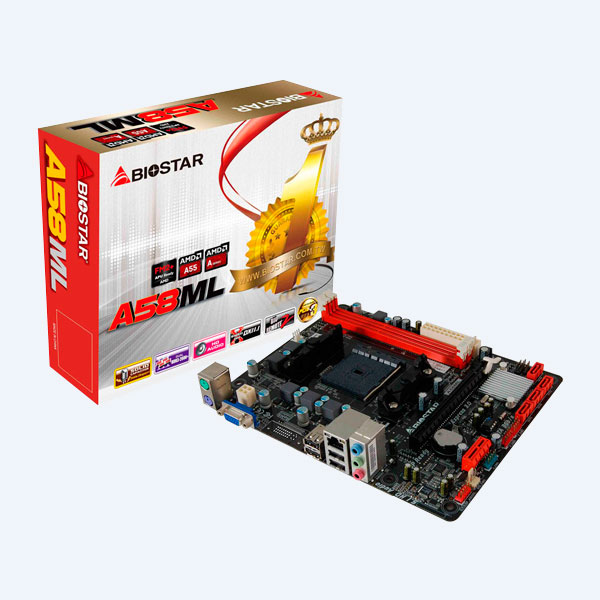 Tarjeta Madre MB-BIOSTAR A58ML, DDR3, S-FM2, PCI