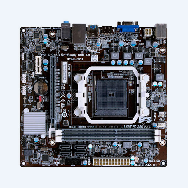 Tarjeta Madre ECS A68F2P-M4, Compatible con conectores AMD/FM2+
