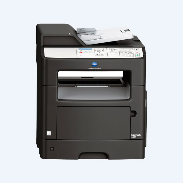 Multifuncional Láser Monocromático Konica Minolta Bizhub 3320, 33 ppm, Dúplex, USB/LAN