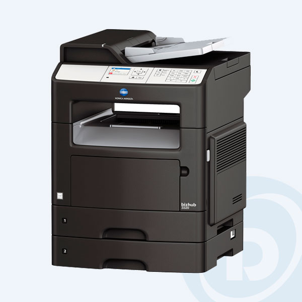 A6WP011 - Multifuncional L&aacute;ser Monocrom&aacute;tico Konica Minolta Bizhub 3320, 33 ppm, D&uacute;plex, USB/LAN