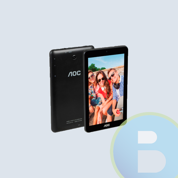 A726 - Tablet AOC 7 A726, Android 6.1, INTEL QUAD CORE, RAM 1GB, 8GB, Micro SD, Micro USB, WIFI, Negro