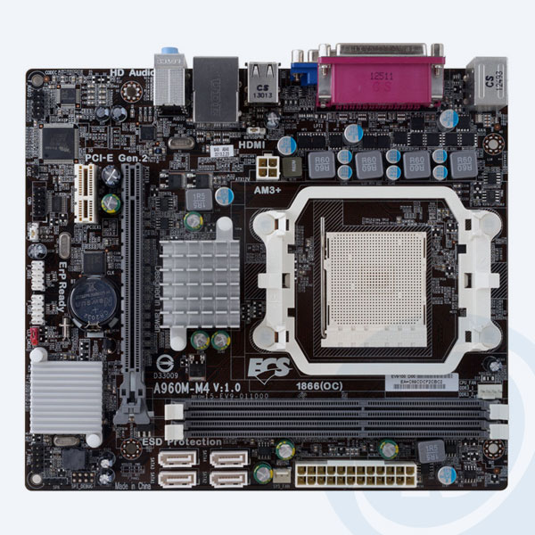A960M-M4 V1.0 - Tarjeta Madre ECS A960M-M4 V1.0, 2x DDR3, 1x PCIE X16