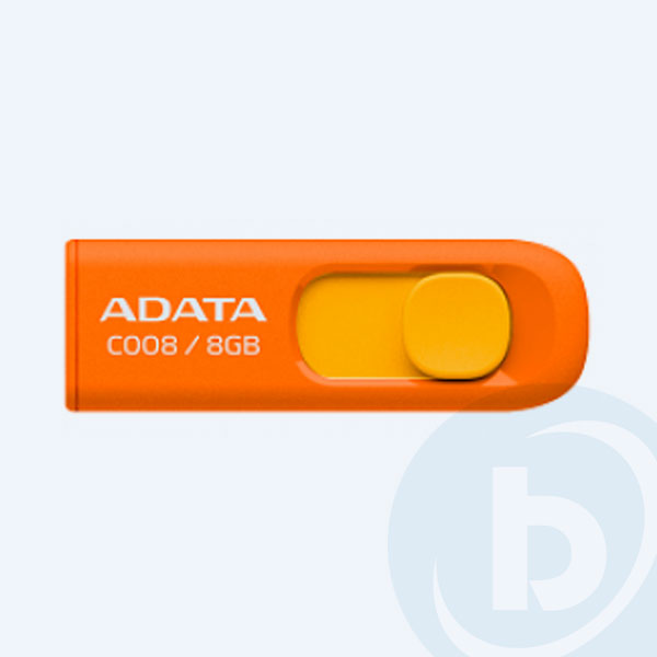 AC008-8G-ROR - Memoria USB 2.0 Adata C008, 8GB, Naranja