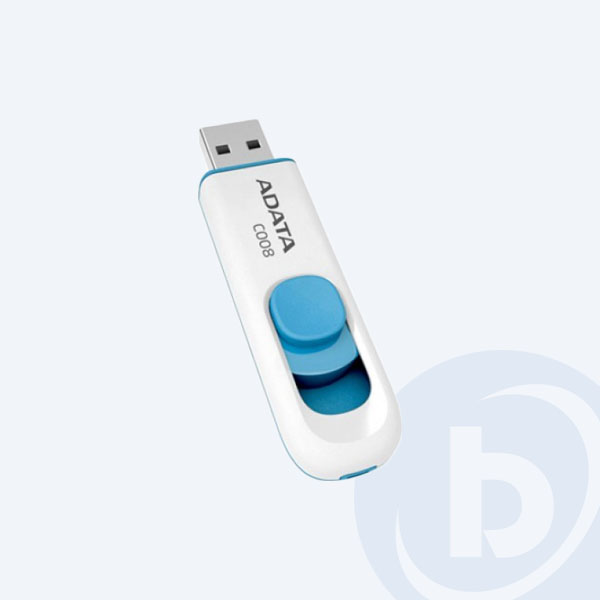 AC008-8G-RWE - Memoria USB 2.0 Adata AC008-8G-RWE, 8GB, Blanco/Azul