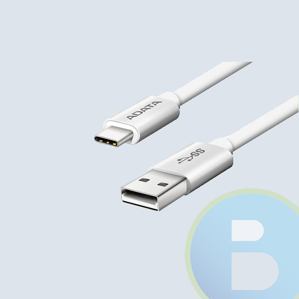 Cable Adata Tipo-C a USB 2.0, 100cm, 2.1A Plateado Android/Windows