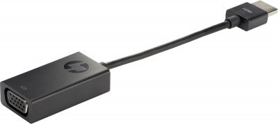Adaptador HDMI a VGA HP H4F02AA, Negro