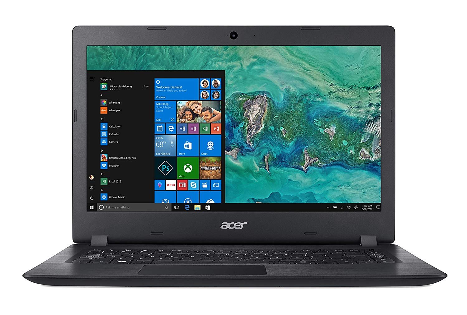 PORTATIL LAPTOP ACER ASPIRE 3 A314-32-P4NV PENTIUM SILVER N5000 QC 1.10GHZ/4GB/500GB/14HD/WIN10HOME/NEGRO