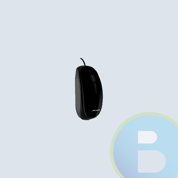 AC-01007 - Mouse Acteck mo-250 Optico, Alambrico, USB, Negro, 1000DPI