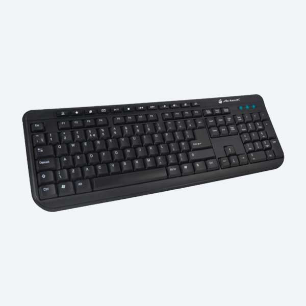 Teclado Multimedia Acteck AT-2900M, Alambrico, USB, Negro