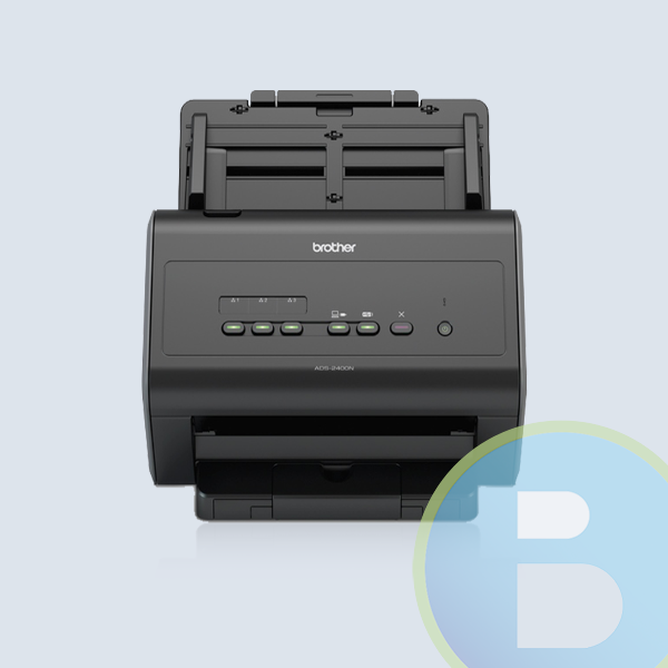 Scanner Brother ImageCenter ADS-2400N, ADF,   600 x 600 DPI, Escáner Color, Escaneado Duplex, USB 2.0, Negro