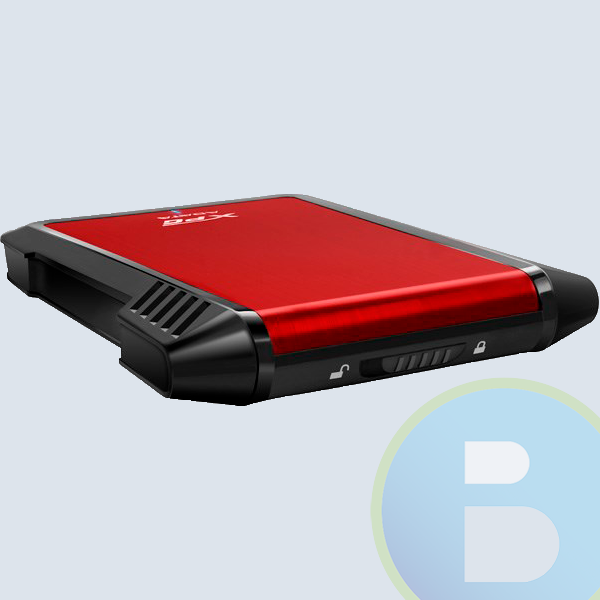 Adata Gabinete de Disco Duro EX500, 2.5'', SATA III, USB 3.0, Negro/Rojo