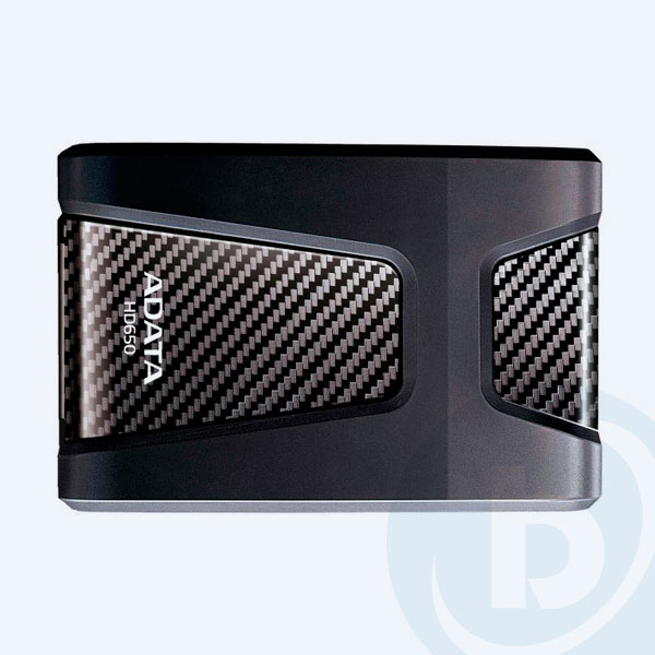 AHD650-2TU3-CBK - Disco Duro Externo Portable Adata HD650, 2TB,  4.8"X3.2", USB 3.0, Contra Golpes, Negro