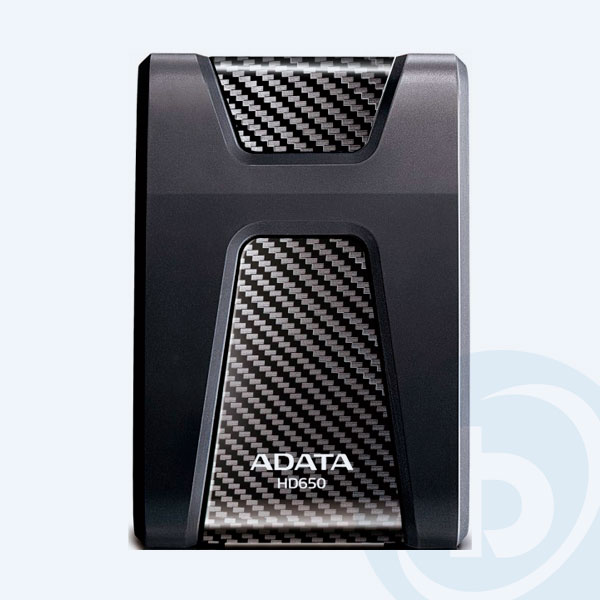 AHD650-2TU3-CBK - Disco Duro Externo Portable Adata HD650, 2TB,  4.8"X3.2", USB 3.0, Contra Golpes, Negro