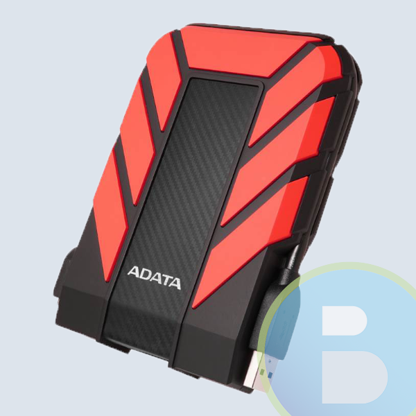 Disco Duro Externo Adata HD710 Pro, 2.5'', 1TB, USB 3.0, Negro/Rojo, A Prueba de Agua y Golpes