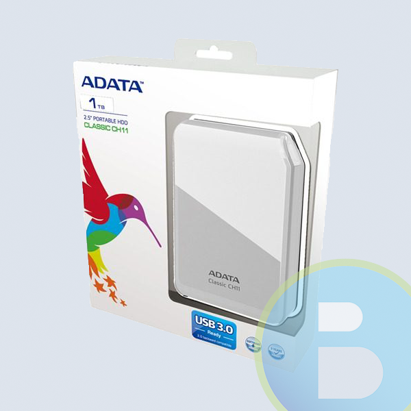 Disco Duro Adata HV620S, 1TB Dashdrive 2.5, USB 3.1, Blanco