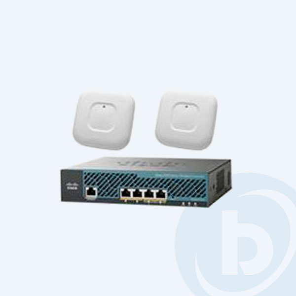 AIR-AP2702I-UX-WLC - Controlador Inal&aacute;mbrico Cisco Air 2504, 4 Puertos, Gigabit Ethernet 10/100/1000 Mbps, 25 Licencias, QoS + Access Point Inal&aacute;mbrico Cisco 27021, PoE, 4 antenas