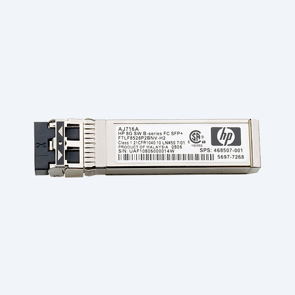 Transceptor HP Enterprise AJ716B, SFP, Canal de Fibra de onda corta serie B, 8Gb, 1 paquete