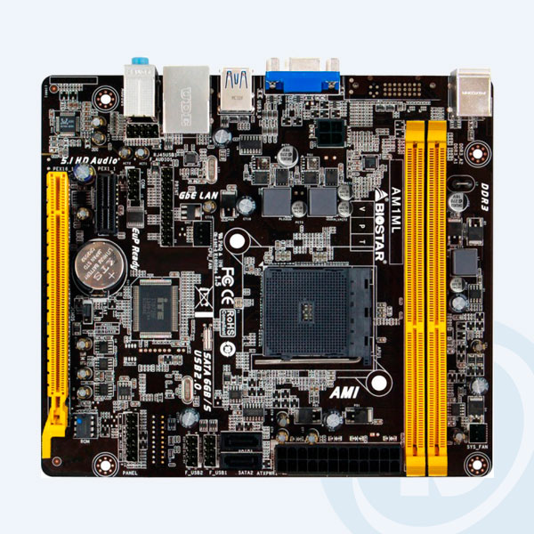 AM1ML - Tarjeta Madre Biostar AM1ML, DDR3 / DDR3L, AM1, MicroATX