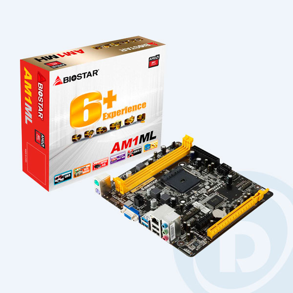 AM1ML - Tarjeta Madre Biostar AM1ML, DDR3 / DDR3L, AM1, MicroATX