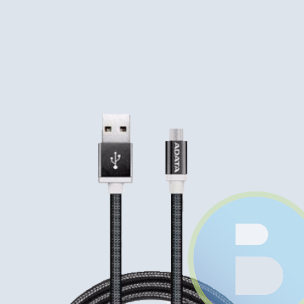 AMUCAL-100CMK-CBK - Cable USB Adata AMUCAL-100CMK-CBK, 100 Cm, Micro USB/USB, Negro