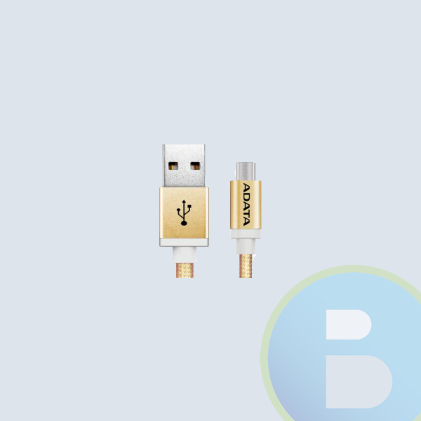 AMUCAL-100CMK-CGD - Cable USB Aadata AMUCAL-100CMK-CGD, 100 CM, Micro USB/USB, Dorado