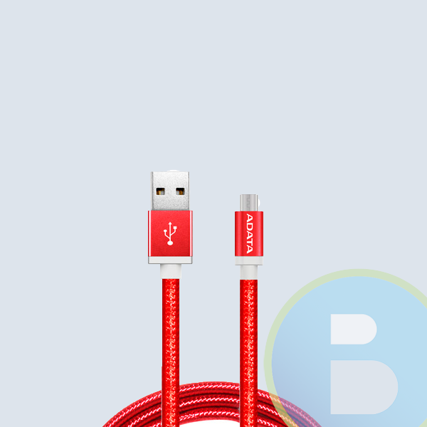 AMUCAL-100CMK-CRD - Cable USB Adata AMUCAL-100CMK-CRD, 100 Cm, Micro USB/USB, Rojo