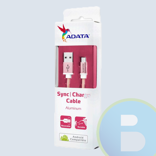 Cable USB ADATA AMUCAL-100CMK-CRG, 100 Cm,  Micro USB/USB, Rosa