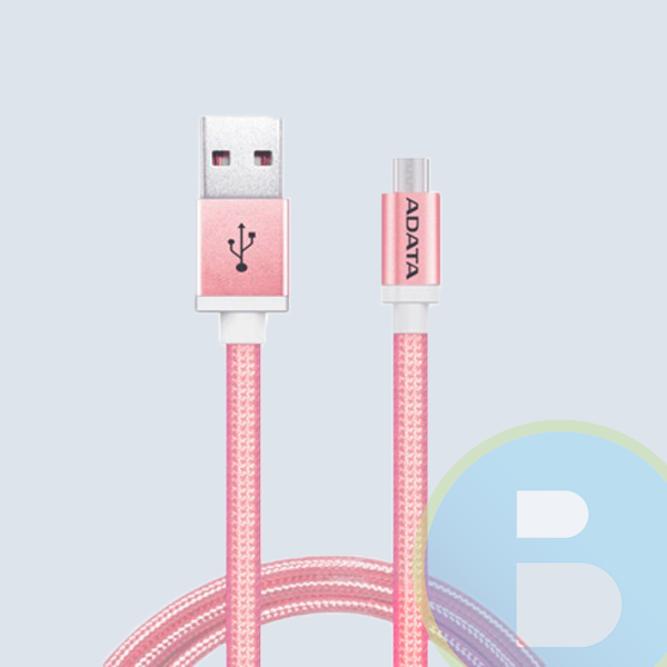 AMUCAL-100CMK-CRG - Cable USB ADATA AMUCAL-100CMK-CRG, 100 Cm,  Micro USB/USB, Rosa