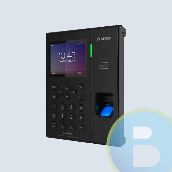 AN-C2PRO - Control de Asistencia Biometrico Anviz, WIFI/TCP/IP/USB, HUELLA, PIN, RFID