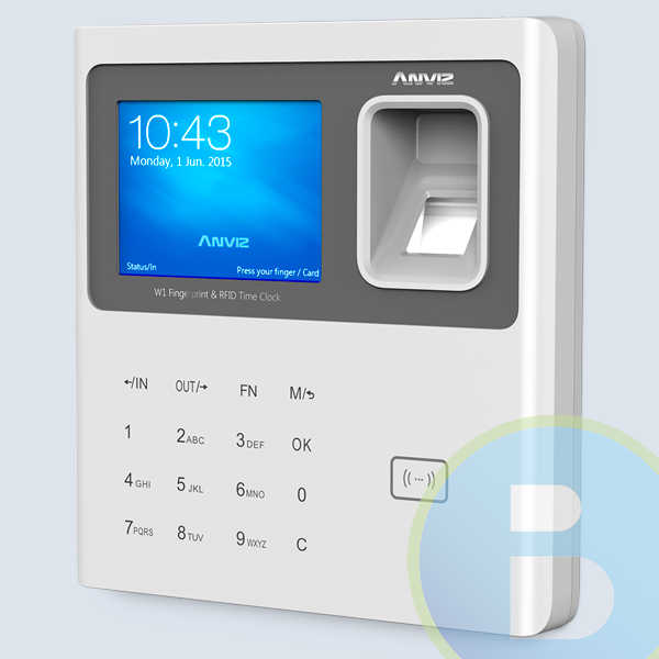 AN-W1 - Control de AsistenciaBiometrico Anviz AN-W1, Pantalla color, Crosschex Cloud, Conexion TCP/IP Y USB, 3000 Usuarios