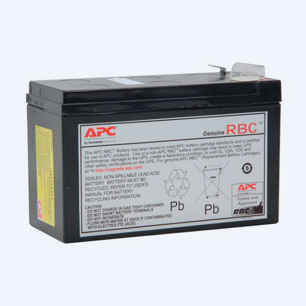 Batería de Reemplazo APCRBC110, 84VAh, Negro