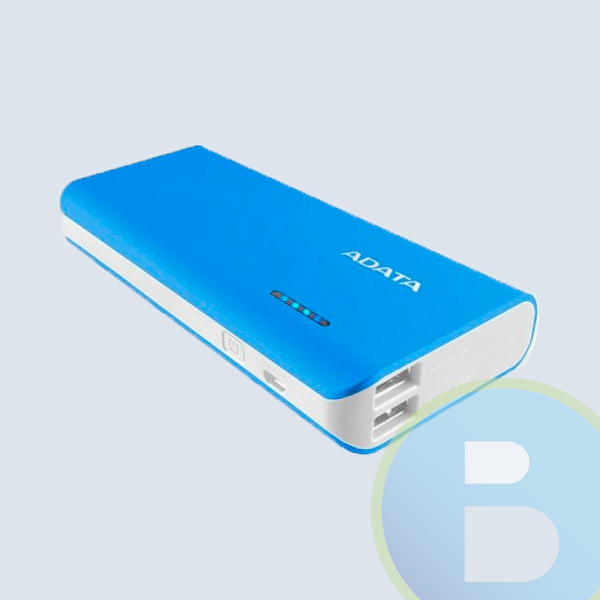 Bateria de Respaldo Adata, 10000 Mah, linterna, USB, Azul