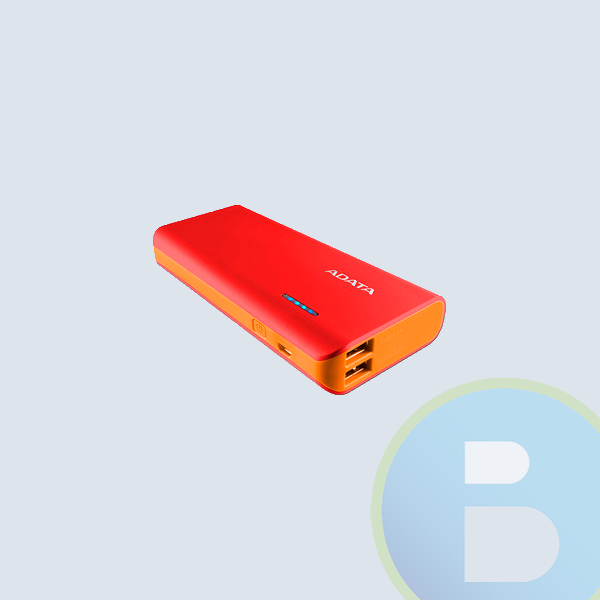Bateria de Respaldo Power Bank Adata PT100, 10000mah/Linterna/2USB, Rojo