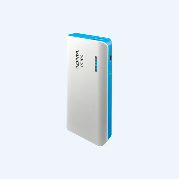 Batería de Respaldo Adata PT100, 5V, 2A, Azul/blanco