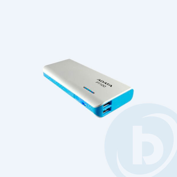 APT100-10000M-5V-CWHBL - Bater&iacute;a de Respaldo Adata PT100, 5V, 2A, Azul/blanco