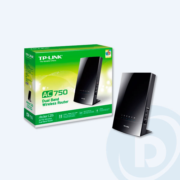 ARCHER C20I - Router Inal&aacute;mbrico TP-Link AC1750, Dual Band 733Mbps, 4 Puertos LAN/1 Puerto WAN/ 1 USB
