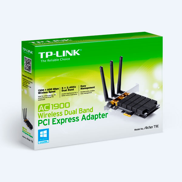 Tarjeta de Red Inalámbrica TP-Link AC1900, PCI, 1300 MB, 3 Antenas Desmontables