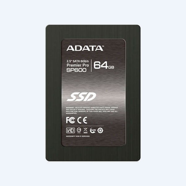 Disco Duro Interno de Estado Sólido Adata SP600, 64GB, 2.5'', SATA III, c/Bracket 3.5''