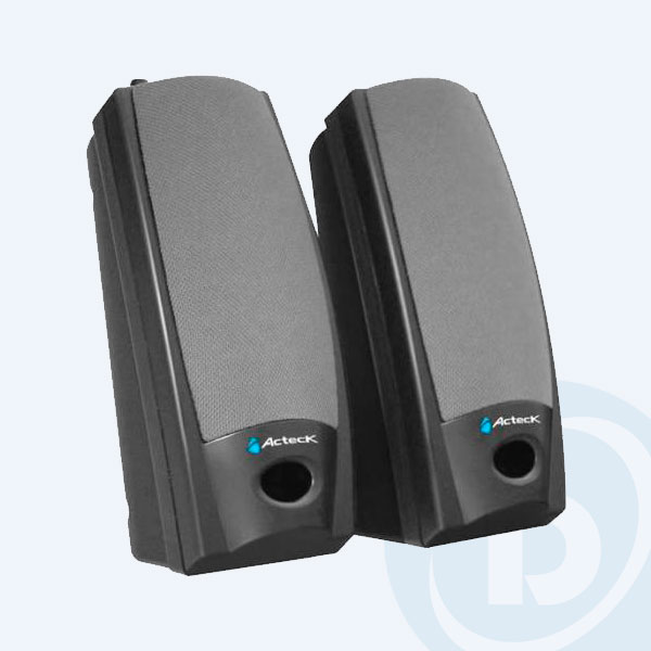 AUBO-014 - Bocinas  Acteck AX-2500, 240watts PMPO, 0.5watts RMS, Multimedia, Negro