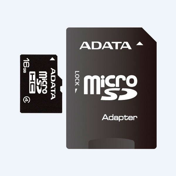 Memoria Micro SDHC Adata, 16GB, Clase 4, con Adaptador