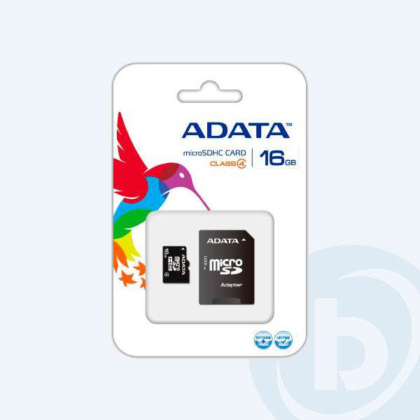 AUSDH16GCL4-RA1 - Memoria Micro SDHC Adata, 16GB, Clase 4, con Adaptador