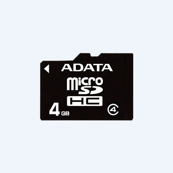 Memoria Micro SDHC Adata, 4GB, con Adaptador, Clase 4