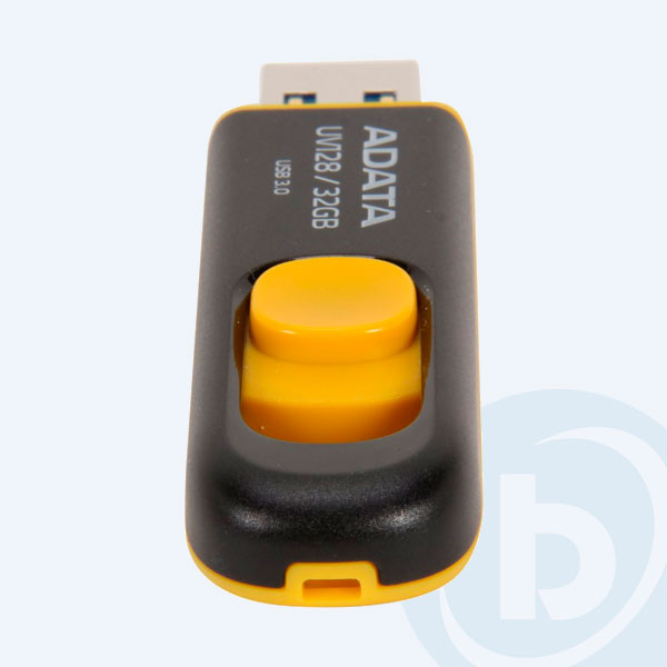 AUV128-32G-RBY - Memoria USB 3.0 Adata UV128, 32GB, Negro/Amarillo