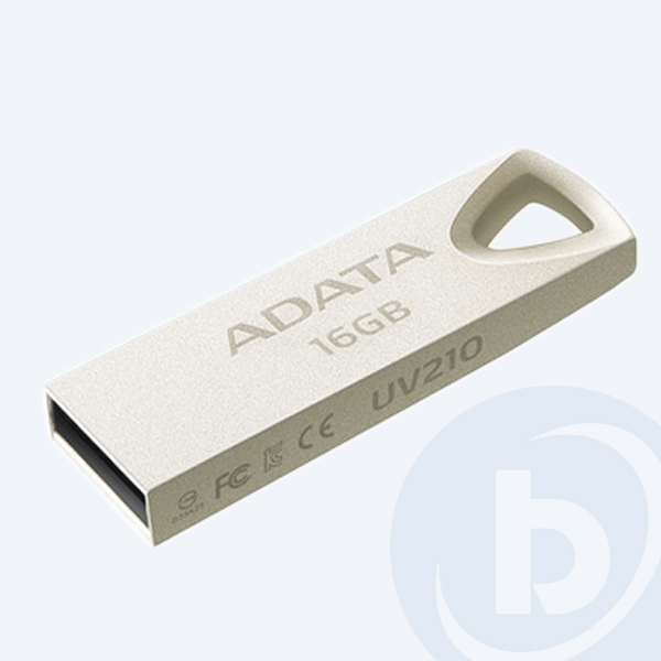 AUV210-16G-RGD - Memoria USB 2.0 Adata UV210, 16GB, Met&aacute;lica
