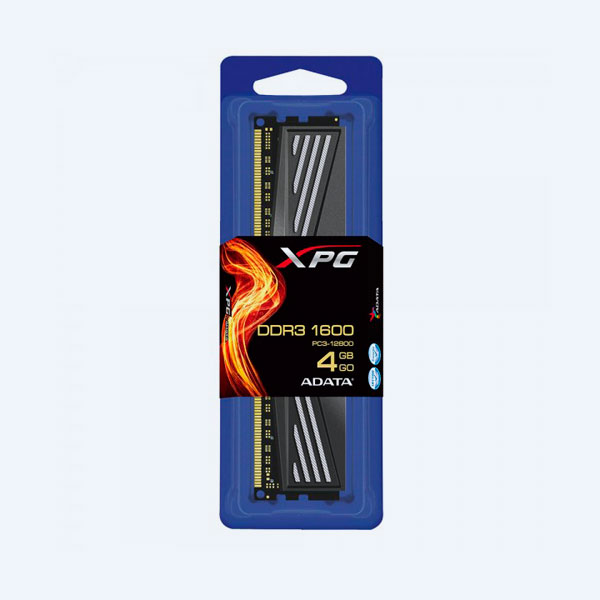 Memoria Adata PC3-12800, DDR3-1600, 4GB, DIMM, 1600Mhz, para Desktop, Serie XPG SKY, Aluminio Negro