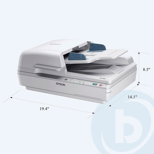 B11B205321 - Escáner Epson WorkForce DS-7500, Cama Plana, 1200 dpi , USB, ADF, 40 ppm
