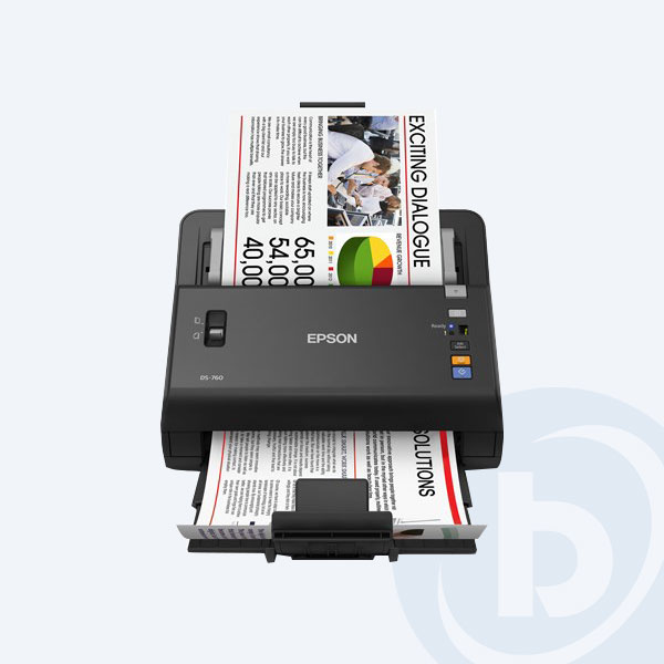 B11B222202 - Esc&aacute;ner Epson WorkForce DS-760, ADF, 45ppm, 600dpi, USB