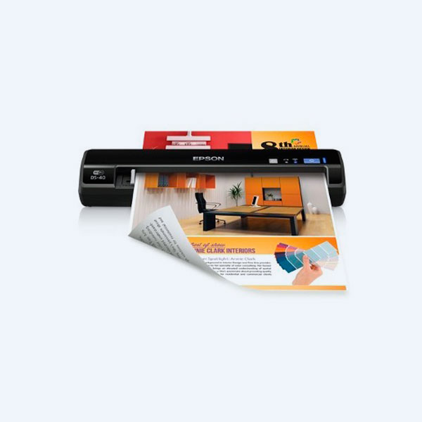 Escáner Portátil Epson WorkForce DS-40, 600 dpi, USB/ WiFi